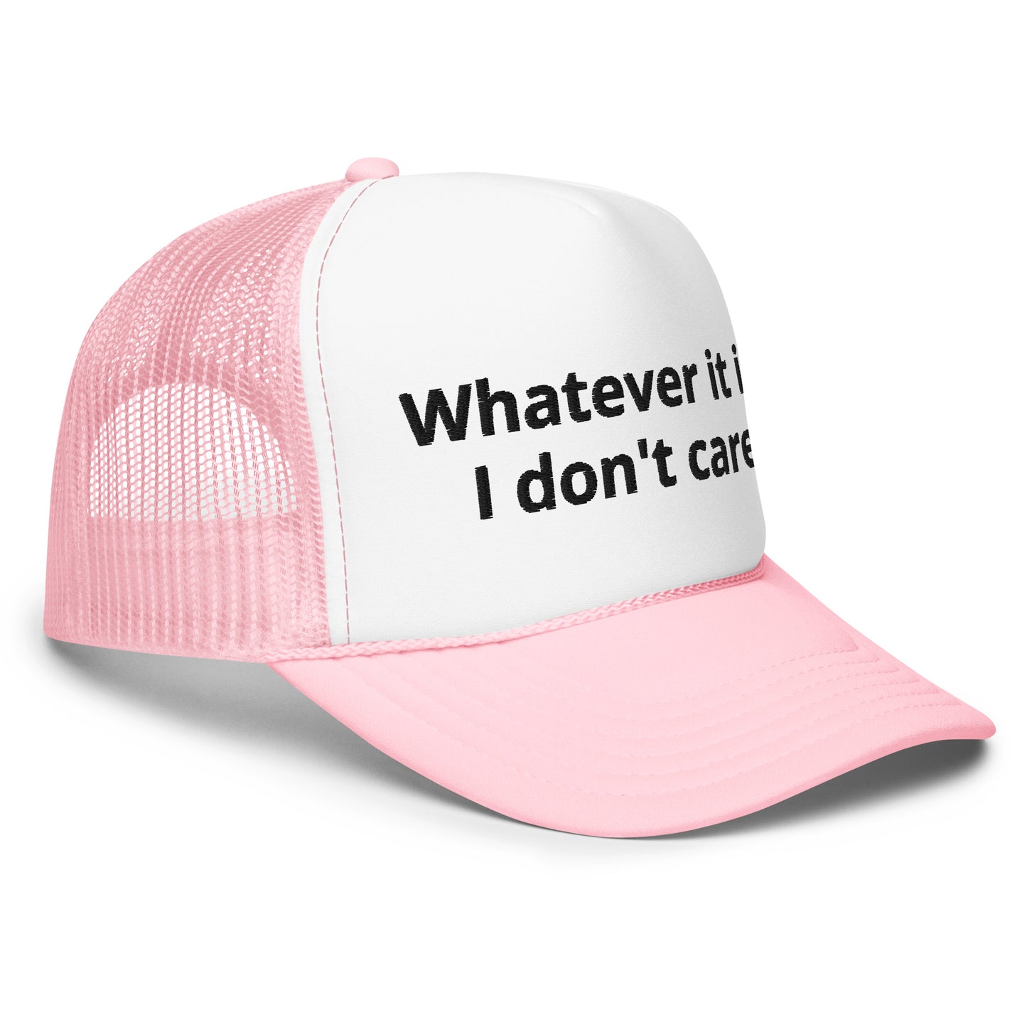 I don't care trucker hat