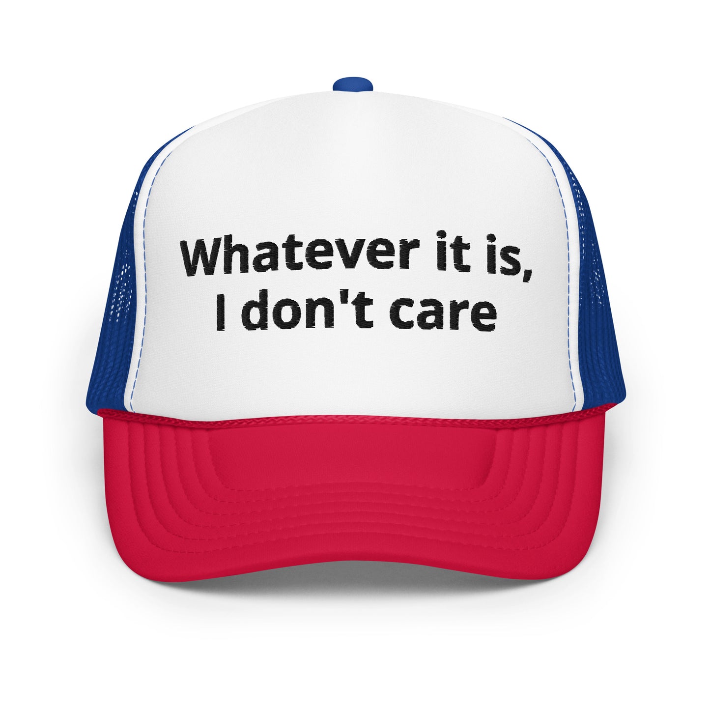 I don't care trucker hat