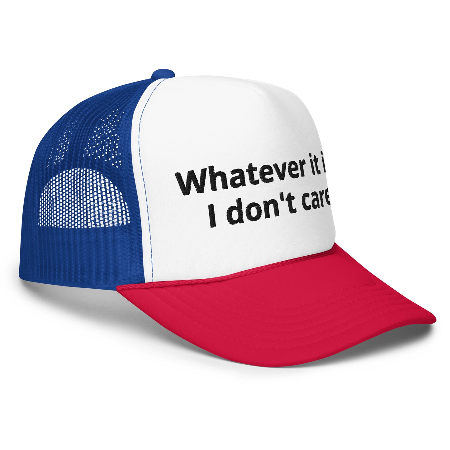 I don't care trucker hat